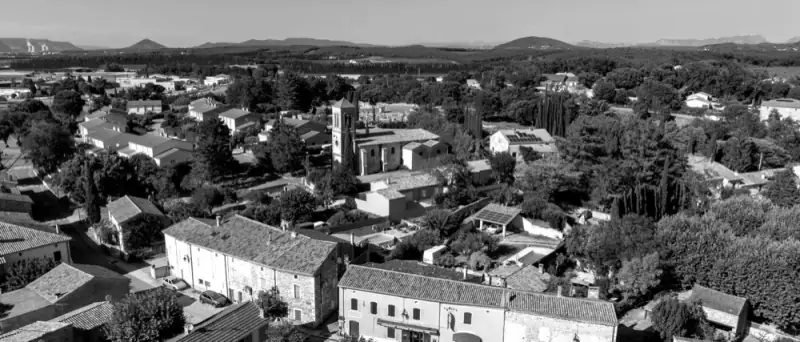 Les collines boisées autour de Malataverne traversées par le trail 10 km